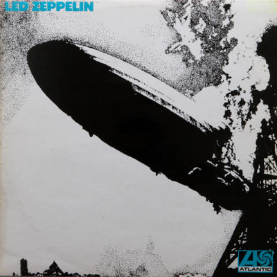 Led Zeppelin – Uk LP Atlantic 588171  » Lettrage Turquoise  » 1969