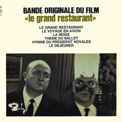 Louis De Funès – French EP BOF Barclay 71.067  » Le Grand Restaurant  » 1966